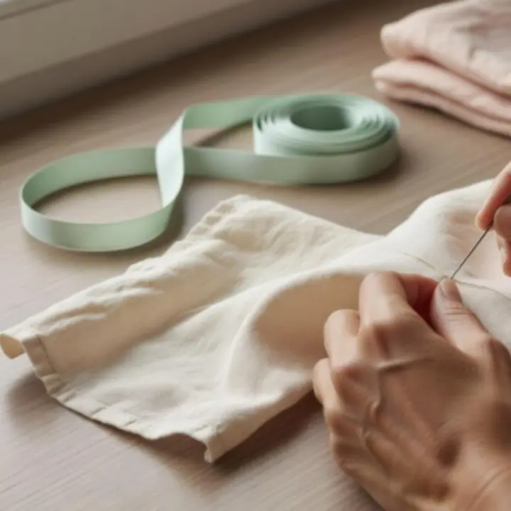 Kézműves textil készítés folyamata, részletgazdag kézműves munka